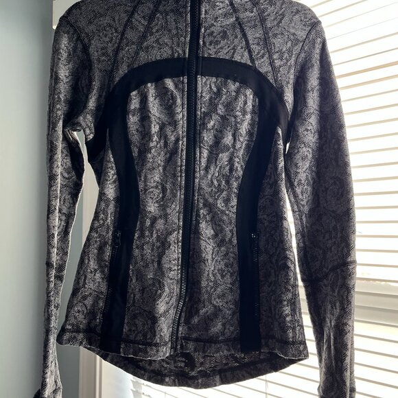 Lululemon Define Jacket Brushed Rose Herringbone Black / Black - Picture 4 of 5